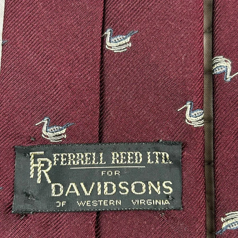 Ferrell Reed Ltd. Mens Tie Ducks on a Pond
